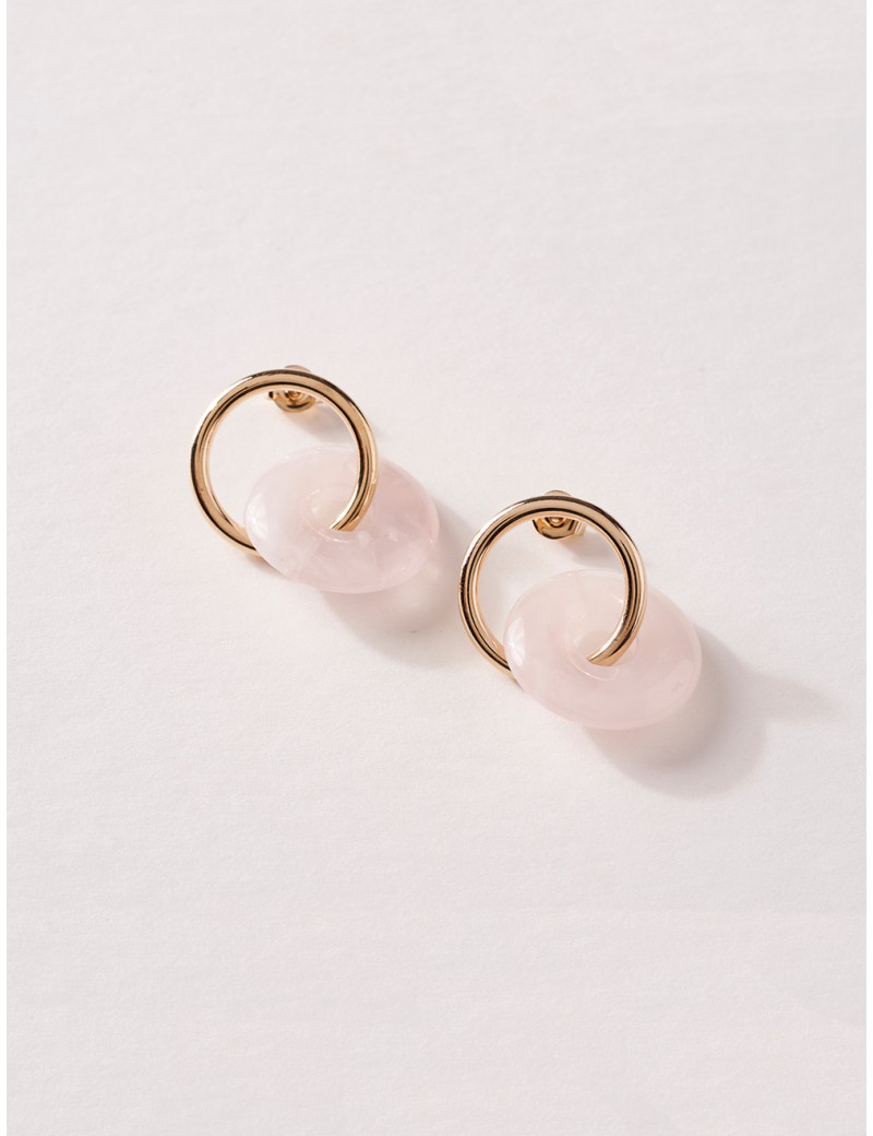 boucles-oreilles-donut-quartz-rose-plaque-or-petit-modele